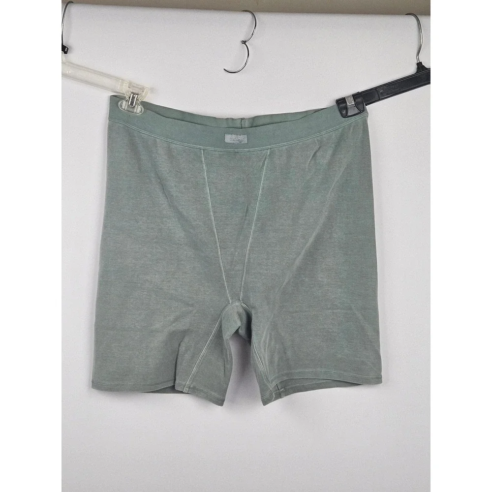 SKIMS Cotton Jersey Boxer Sage Green High Waisted Loungewear Shorts‎ 4XL NWT